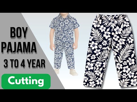 3 to 4 year Baby boy Pajama cutting and stitching/ pajama tutorial