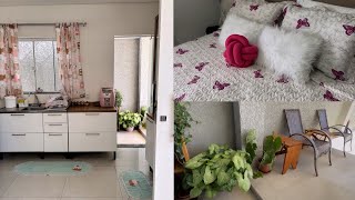 Passei mal tive que parar o vídeo. Limpei a área externa da casa, rotina do lar.