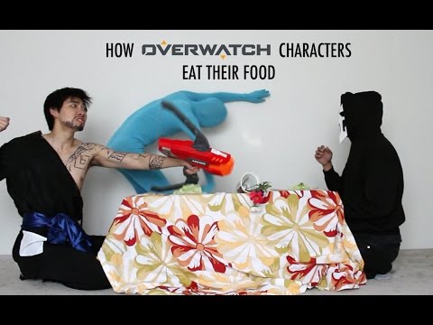 How Overwatch Characters Eat Their Food ft. Professor Lando