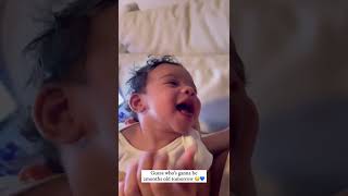 my two months old boy is smiling and laughing with mummy and dad rissa and quan