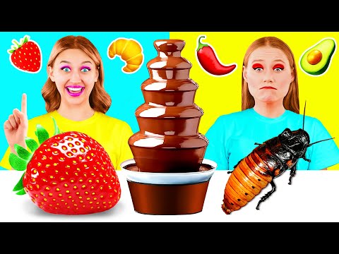 Emoji Chocolate Fountain Fondue | Funny Moments by PaRaRa Challenge