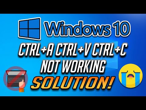 ctrl c not working windows 10