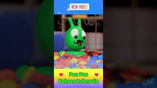 Pea Pea Bermain Mesin Permen M&M Warna-Warni | Pea Pea Bahasa Indonesia #shorts