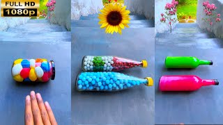 Breaking glass bottle ⚠️🔥 Crushing Crunchy & Soft Things #asmr #shorts #asmrsound #satisfyingvideo