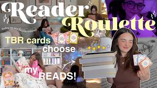 READER ROULETTE 📚🎲 surprise tbr cards choose my reads for a week!