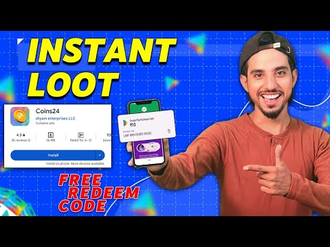 Best Gaming App To Earn Redeem Code | Paise Kamane Wala App | Coins24 App Real Or Fake