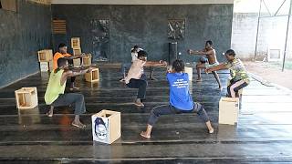 YouTube video thumbnail:  Burkina Faso Deaf Dancers use Special Technique to Follow Rhythm 