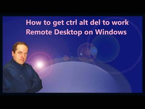 remote desktop connection ctrl alt delete