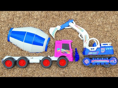 Mencari dan Merakit Mobil Mobilan Truk Molen Besar, Truk Oleng Cabe Tayo, Beko Excavator, Tank Baja