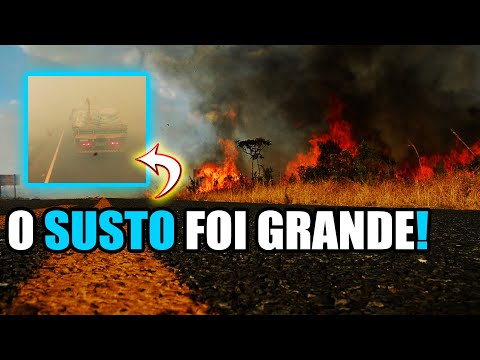 PASSEI UM SUSTO NA ESTRADA - QUEIMADA AS MARGENS DA BR 060 CHEGANDO EM JATAÍ-GO