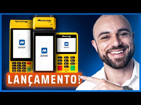 🤩MÁQUINA DE CARTÃO Com MENOR TAXA Para MEI, Micro e Pequeno Negócio [Monetizando Bank]