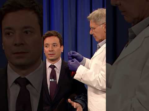 #HarrisonFord pierces Jimmy’s ear! #FallonFlashback