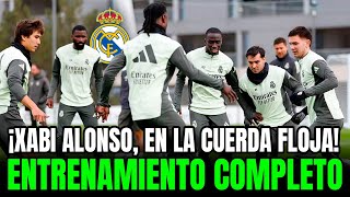 XABI ALONSO MUY TOCADO: ¿ÚLTIMO ENTRENO? | ENTRENAMIENTO HOY COMPLETO del REAL MADRID