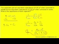 Capacitance and Quadratic Equations
