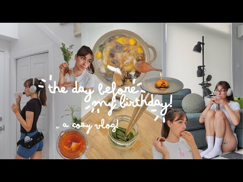 the day before my birthday 🎂☁️ a vlog! baking, running, gardening