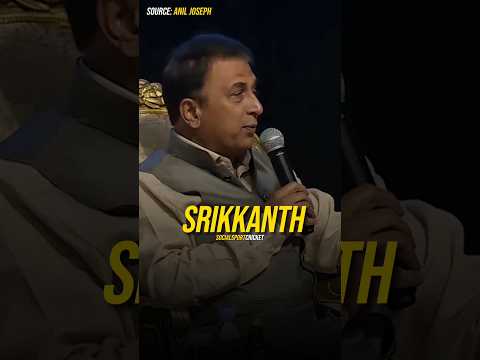 Sunil Gavaskar🗣️ Srikkanth Says Now my Eyes are Set 😂 #sunilgavaskar #indiancricketteam #cricket