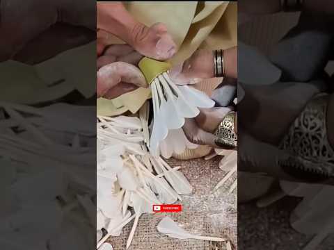 How Goose Feathers Turn into Badminton Shuttlecocks! 😱 #animals