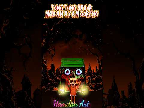 Hantu tung tung sahur makan ayam goreng ! #shorts #upinipin
