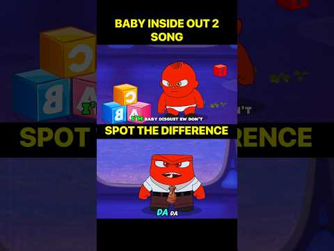 SPOT THE DIFFERENCE! (Evil Inside Out 2 Song! Baby Inside Out 2 Song) #shorts