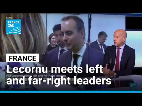 YouTube video thumbnail: France: Prime Minister Lecornu Meets Left and Far-Right Leaders