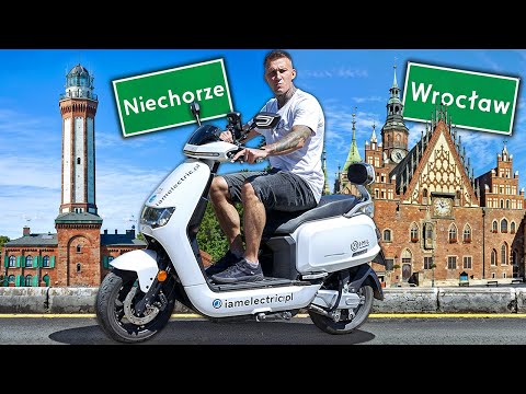 100 000 ZŁ ZA TRANSPORT NAD MORZE 🤑 czyli POJECHALEM SKUTEREM ELEKTRYCZNYM Z 26 BATERIAMI 😳