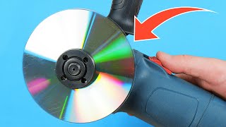 ¿Por qué no está patentado? Inserta el DVD en la amoladora angular y sorpréndete.