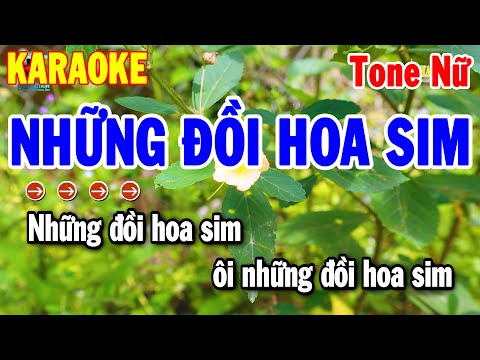 Karaoke Những Đồi Hoa Sim Tone Nữ Nhạc Sống Beat Chuẩn 2025 | Thanh Hải Karaoke