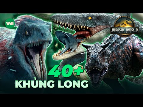 TẤT TẦN TẬT 40+ LOÀI KHỦNG LONG TRONG VŨ TRỤ JURASSIC