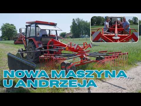 Nowa zgrabiarka Harmak HT 400 w Plutyczach Czy spełni oczekiwania Andrzeja Rolnicy z Podlasia