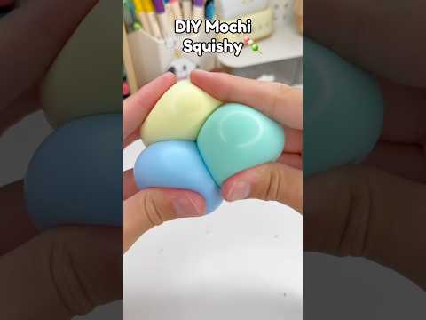 🍡DIY Mochi Squishy😋!? #diysquishy #papercraft #cutecrafts #diycrafts #diy