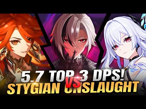 Top 3 DPS Sekarang? 5.7 Stygian Onslaught Diff5 Gameplay | Genshin Impact Indonesia