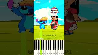 The Challenge Of Lilo Helping Stitch Stop Crying @ToonPopi - Piano Tutorial
