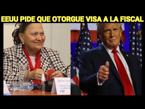 EEUU PIDE QUE ENTREGUEN VISA A LA FISCAL NUEVAMENTE, PARA LA TOMA DE POSESIÓN DE DONAL TRUMP, GUATE