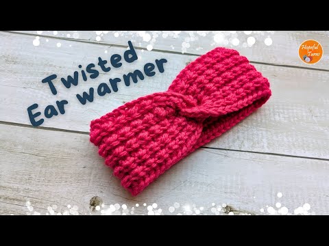 Crochet Twisted Ear Warmer / Headband Pattern for Beginners | Quick & Easy crochet gifts