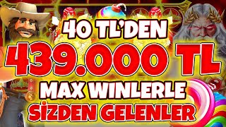 Slot Oyunları 🍀 Sizden Gelenler 🍀 40 TL 'den 439.000 TL Mükemmel Kazanç Tebrikler | Max Winler