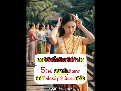 ✅ ✅..5ข้อนี้ อย่าทำ...ถ้าไม่อยากถูกตราหน้า ว่าเป็นคน เสร่อ...❗❗#ข้อคิดดีดี #เสร่อ #พอดแคสต์