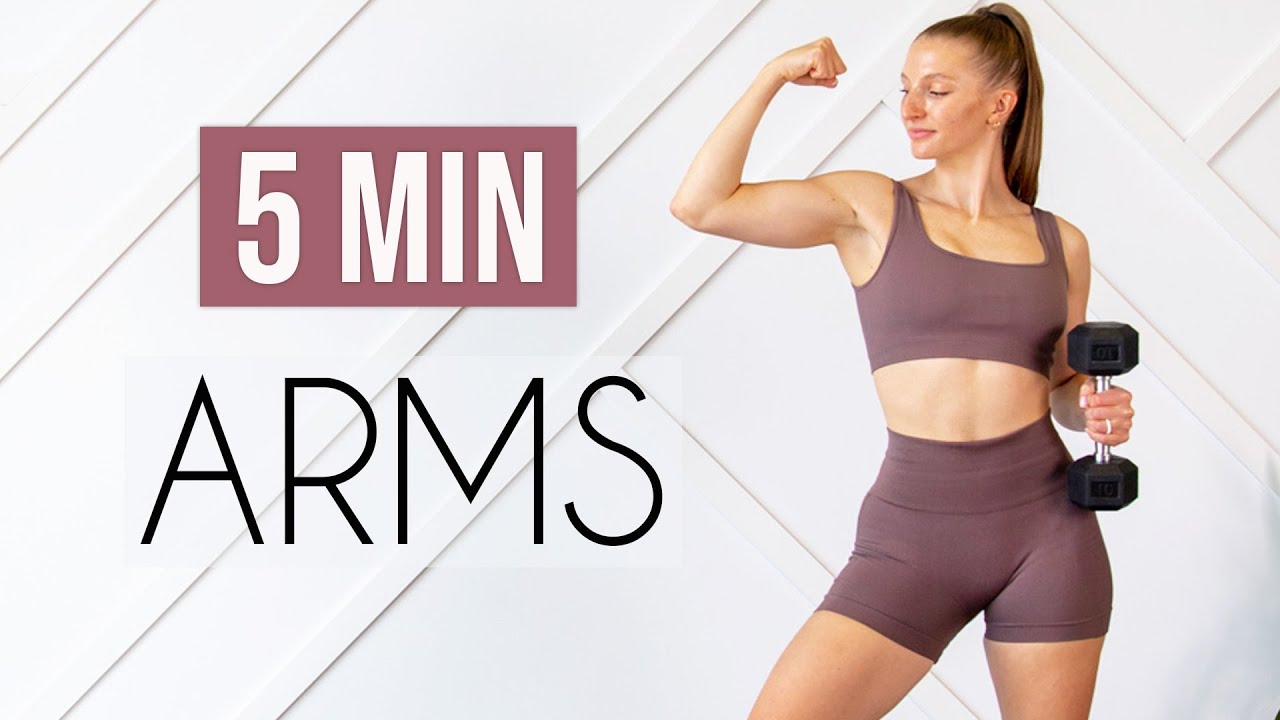 5 MIN ARM WORKOUT – With Weights (Upper Body Toning)