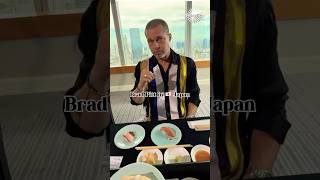 Brad Pitt Eating Sushi and Learning How to Write Hiragana 🍣✒️