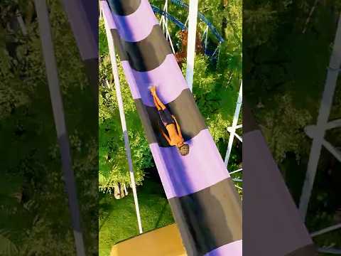 This is the Most Unsafe Water Slide / Planet Coaster 2 #waterslide  #waterpark #shorts