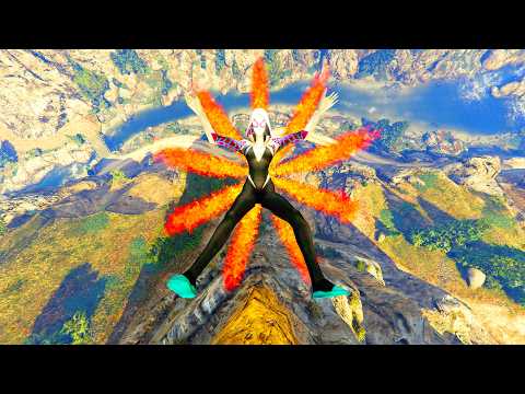 GTA V - Ragdolls And Fails Compilation V.100 (Spider Gwen / Moon Gravity And Fire Fails)