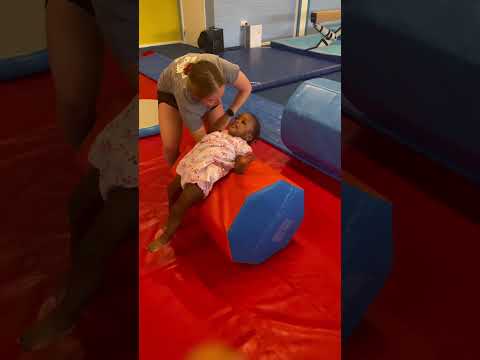Can’t believe how far she’s come ? #gymnasticflips #gymnast #babygym #tumbler #tumbling