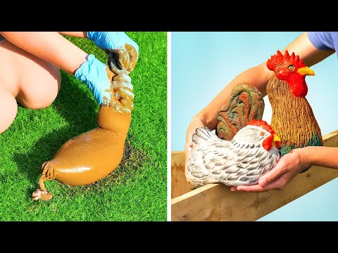 WOW Your Neighbors with These AMAZING Backyard Cement Crafts!