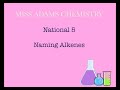 Naming and Identifying Alkenes