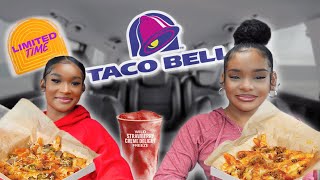 My Daughter & I Try the NEW Taco Bell Grilled Cheese Nacho Fries + Wild Strawberry & Cream Freeze!