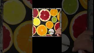 Citrus Platter Painting – Homemade Acrylic Illustration #shorts