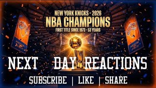 Next Day Reactions | NBA Champions | 2026 📱