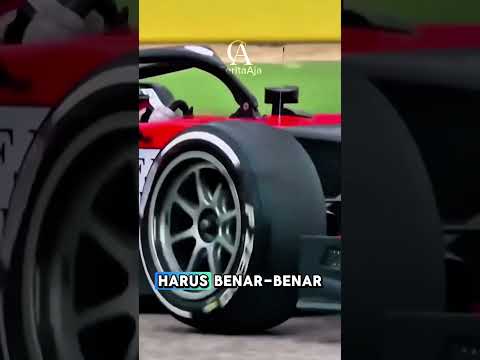 mengapa ban mobil f1 mulus? #faktaunik #shorts