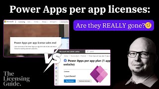 Power Apps per app license: gone or not?