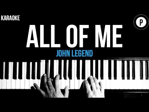 John Legend – All Of Me Karaoke SLOWER Acoustic Piano Instrumental Cover Lyrics