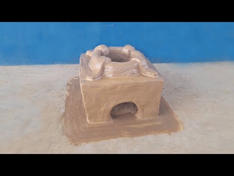 Clay oven making at home _ Traditional clay oven